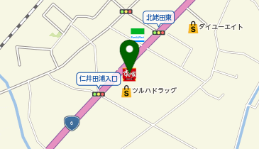 すき家6号いわき四倉店の地図画像