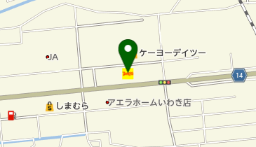 デニーズいわき湯本南店の地図画像