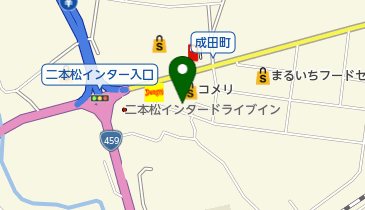 デニーズ二本松店の地図画像