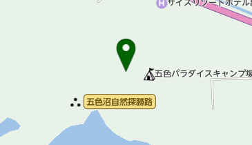 裏磐梯ユースホステルの地図画像