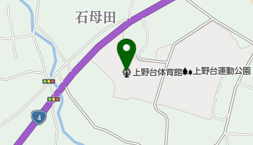 上野台体育館の地図画像