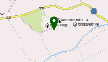 桑折町民テニスコートの地図画像