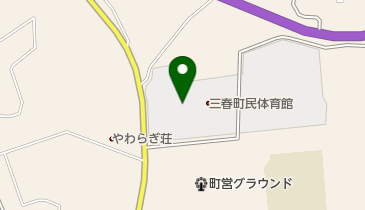 三春町運動公園テニスコートの地図画像