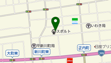 ボウリング王国スポルト平店の地図画像