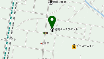 福島オークラボウルの地図画像