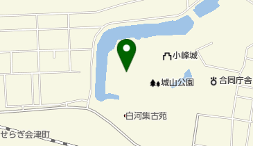 白河バラ園の地図画像