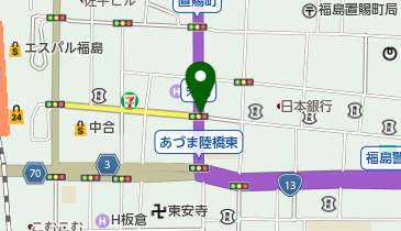 福島秋まつりの地図画像