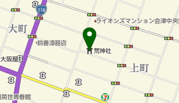 荒神社お日市の地図画像