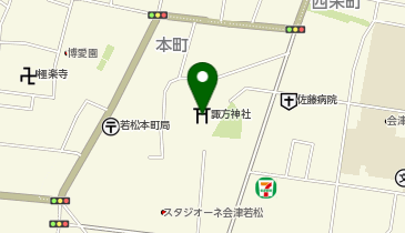 諏方神社お日市の地図画像