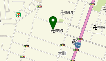 大日如来お日市(弥勒寺)の地図画像