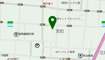 福島稲荷神社夏越大祓人形祭の地図画像