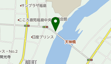 阿武隈川サイクリングロードの地図画像