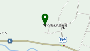心清水八幡神社の地図画像