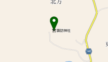 諏訪神社の地図画像