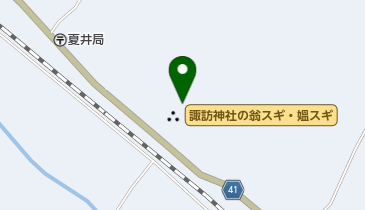 諏訪神社の地図画像