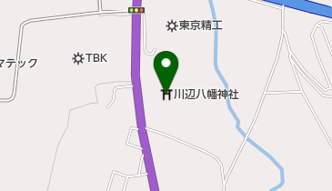 川辺八幡神社の地図画像