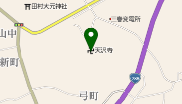 天沢寺の地図画像