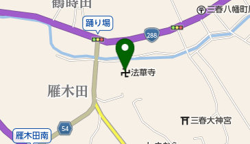 法華寺の地図画像