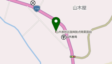 山木屋地区復興拠点商業施設の地図画像