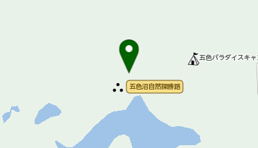 五色沼自然探勝路の地図画像