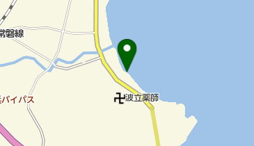 波立海水浴場の地図画像