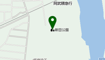 新田公園の地図画像
