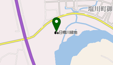 日橋川緑地の地図画像