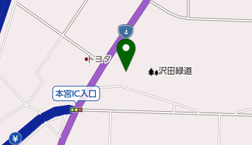 沢田緑道の地図画像