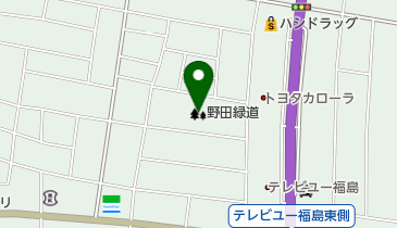 野田緑道の地図画像