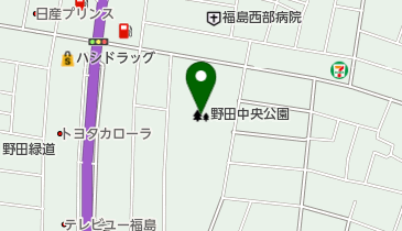 野田中央公園の地図画像