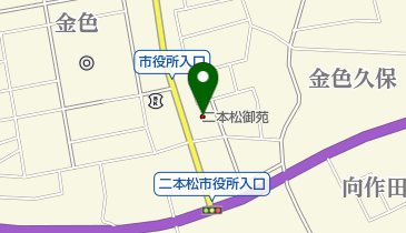 二本松御苑の地図画像