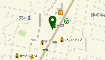 ゆず庵会津若松店の地図画像
