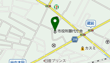 取手市役所藤代庁舎の地図画像