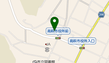 高萩市役所の地図画像