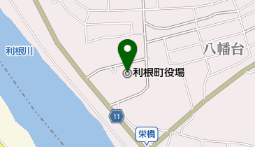 利根町役場の地図画像