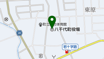 八千代町役場の地図画像