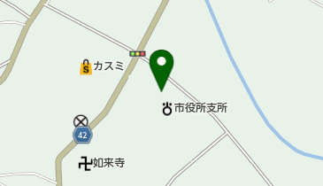 石岡市役所八郷総合支所の地図画像