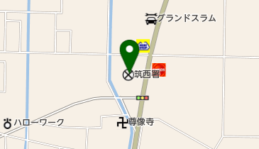 筑西警察署の地図画像