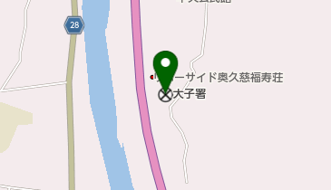 大子警察署の地図画像