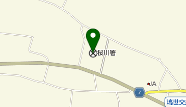 桜川警察署の地図画像