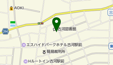 ハローワーク古河の地図画像