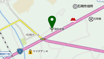 石岡市消防本部の地図画像