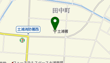 土浦消防署の地図画像