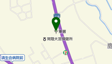 常陸大宮市東消防署の地図画像