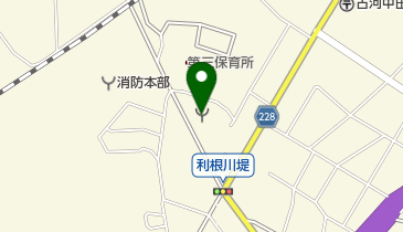 古河市消防団第三分団の地図画像