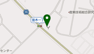 つくば市消防本部中央消防署並木分署の地図画像