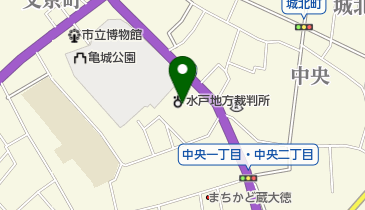 水戸地方裁判所土浦支部の地図画像