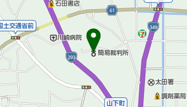 常陸太田簡易裁判所の地図画像