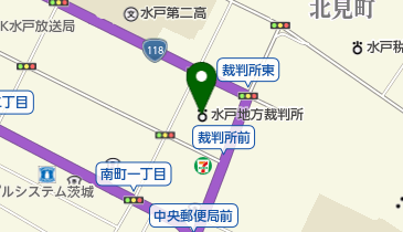 水戸簡易裁判所の地図画像