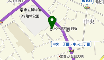 水戸家庭裁判所土浦支部の地図画像